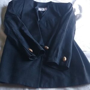 Kasper For A.S.L. Black Business Blazer Size 8